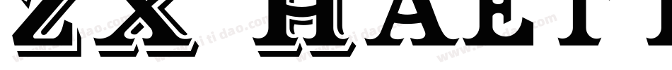 ZX Haettensc Regular字体转换